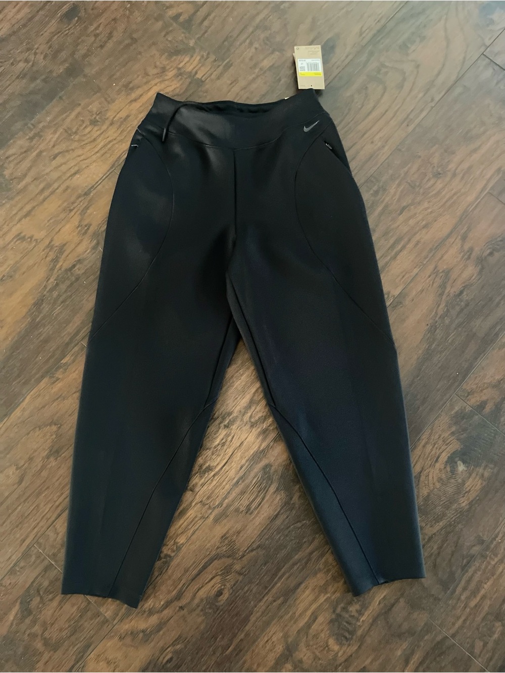 women Black Tailored Jogger Pants